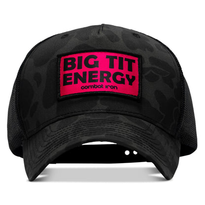 Big Tit Energy Pink Patch Snapback Hat