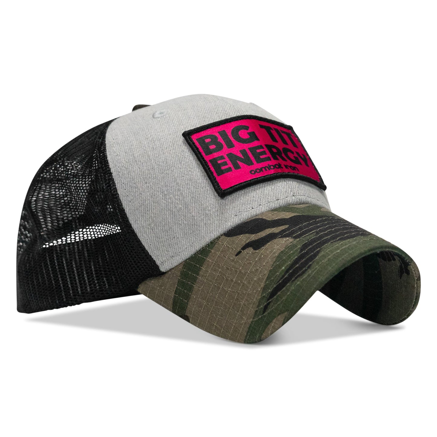 Big Tit Energy Pink Patch Snapback Hat