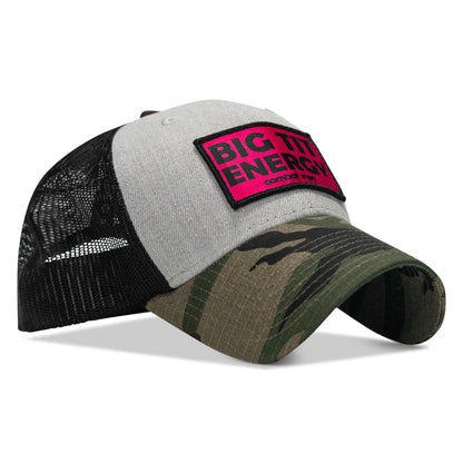 Big Tit Energy Pink Patch - Original Ripstop Snapback Hat