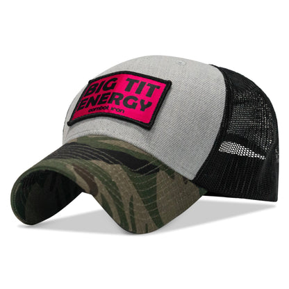 Big Tit Energy Pink Patch Snapback Hat