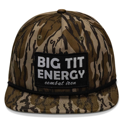 Big Tit Energy Patch Flatbill Snapback Hat
