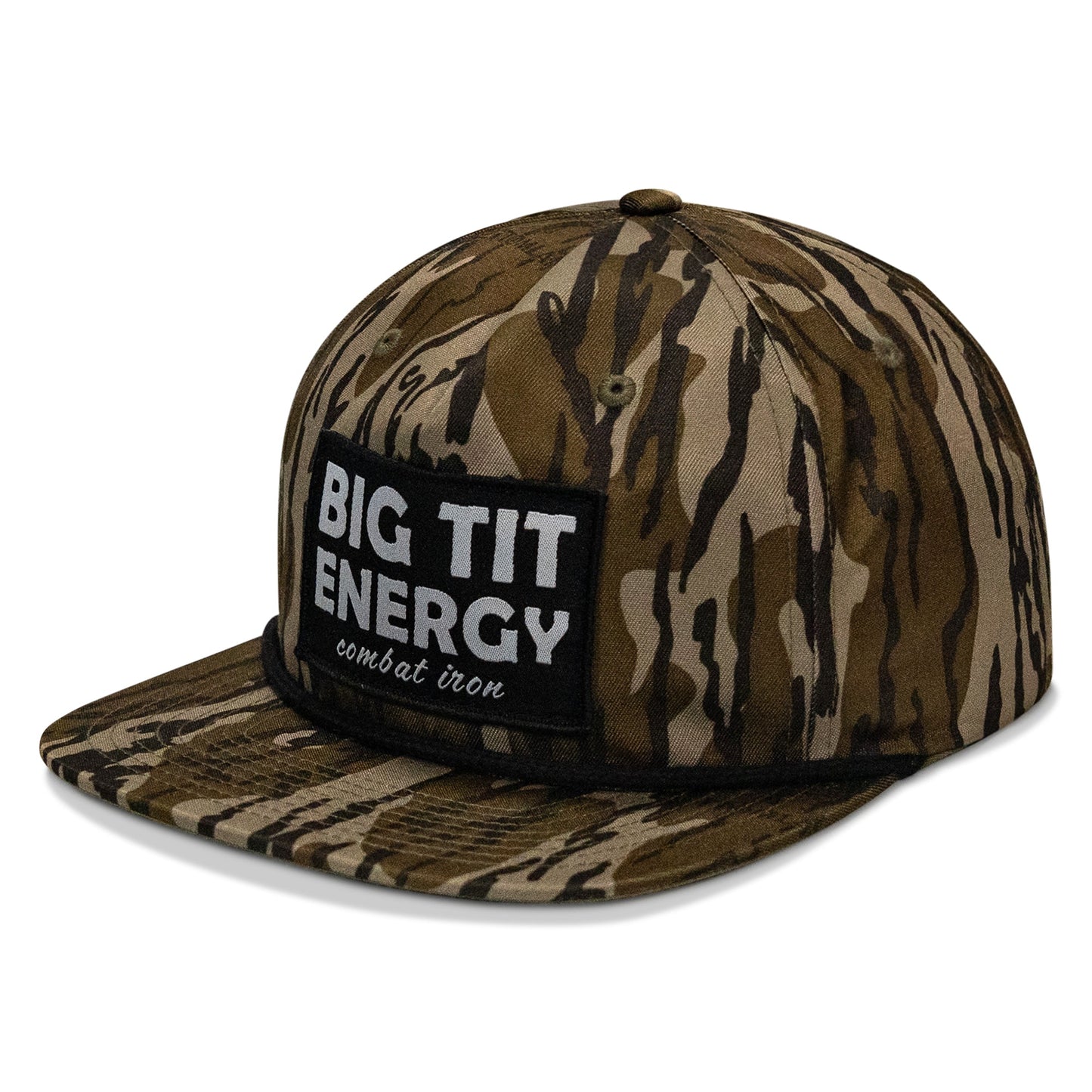 Big Tit Energy Patch Flatbill Snapback Hat