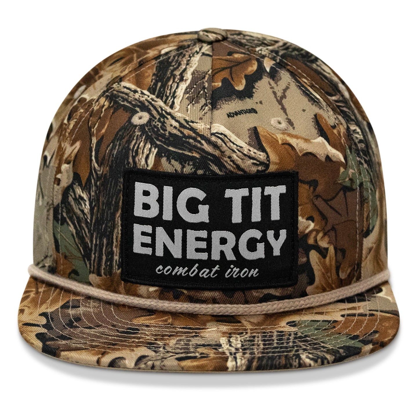 Big Tit Energy Patch Flatbill Snapback Hat