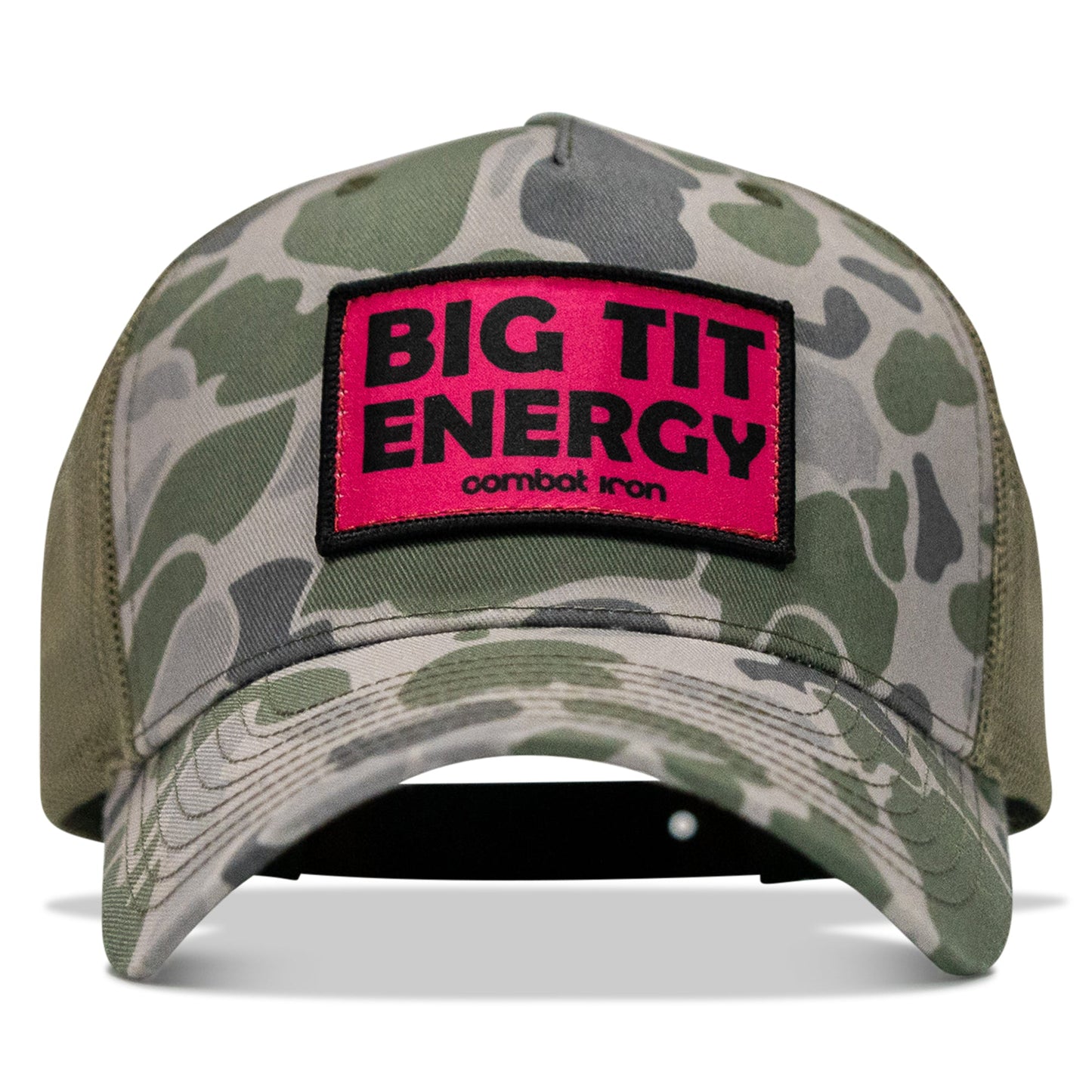Big Tit Energy Pink Patch Snapback Hat