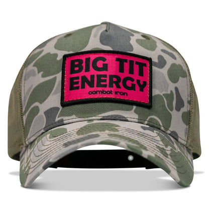 Big Tit Energy Pink Patch Snapback Hat