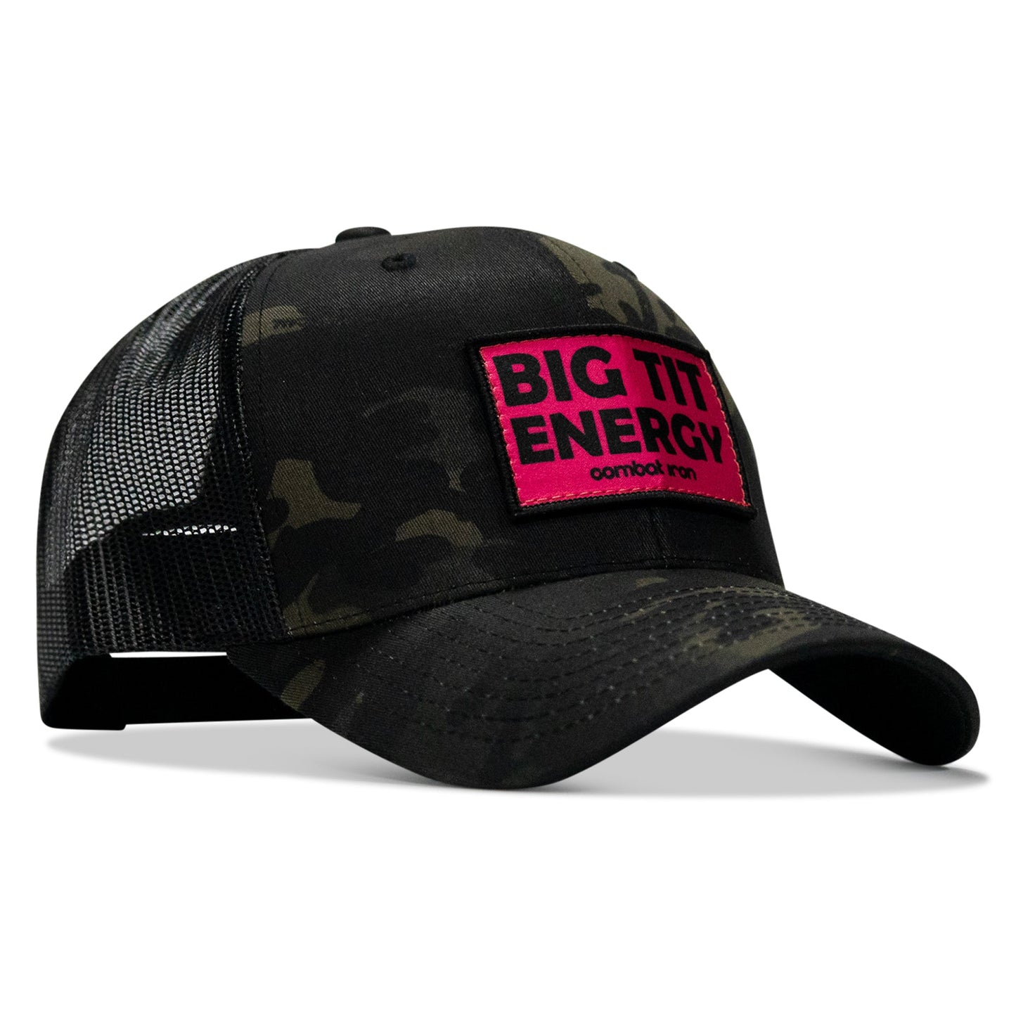 Big Tit Energy Pink Patch Snapback Hat