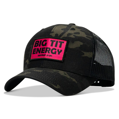 Big Tit Energy Pink Patch Snapback Hat