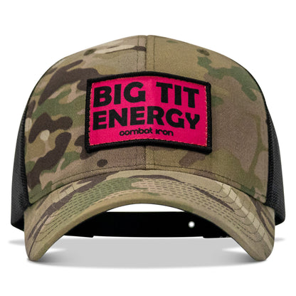 Big Tit Energy Pink Patch Snapback Hat