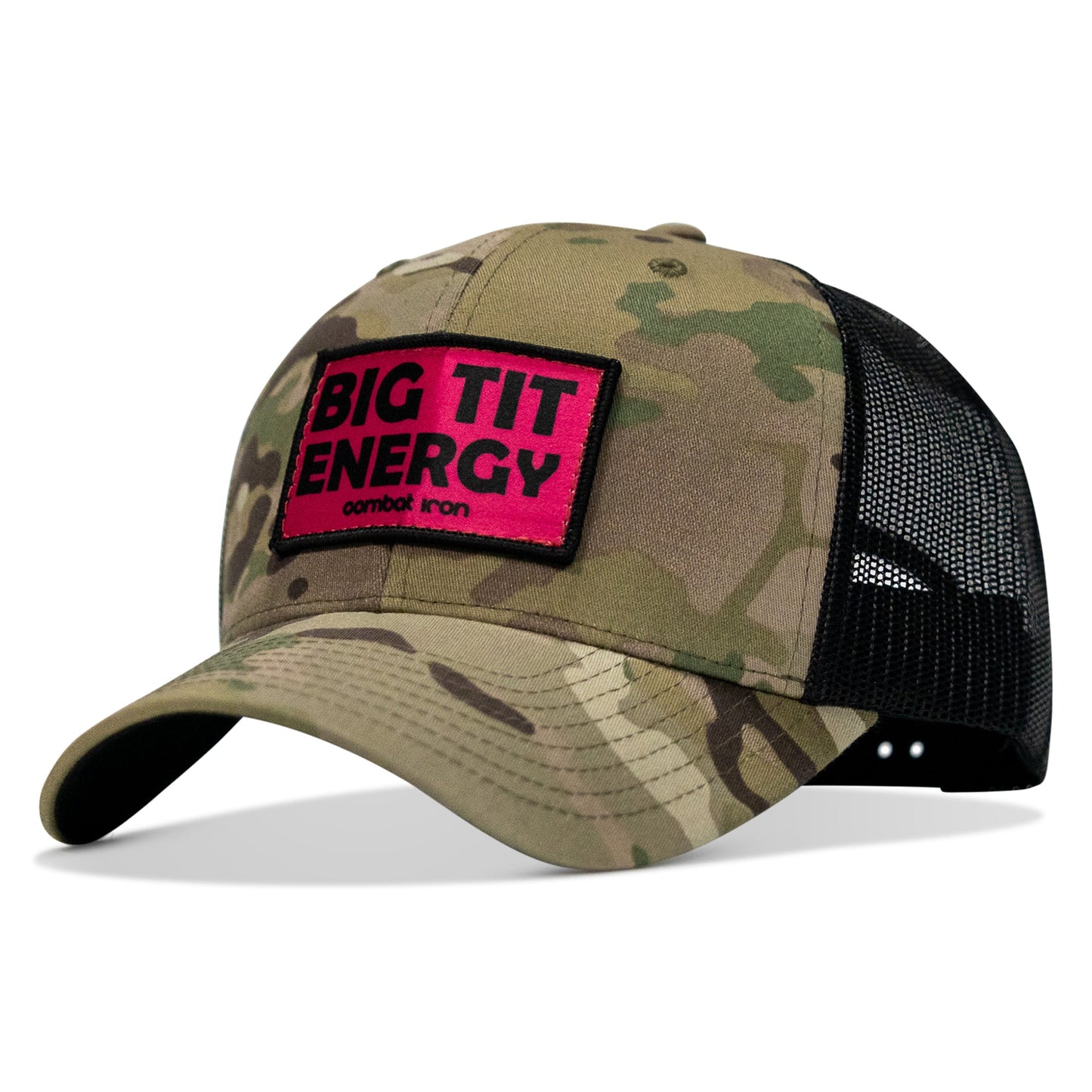 Big Tit Energy Pink Patch Snapback Hat