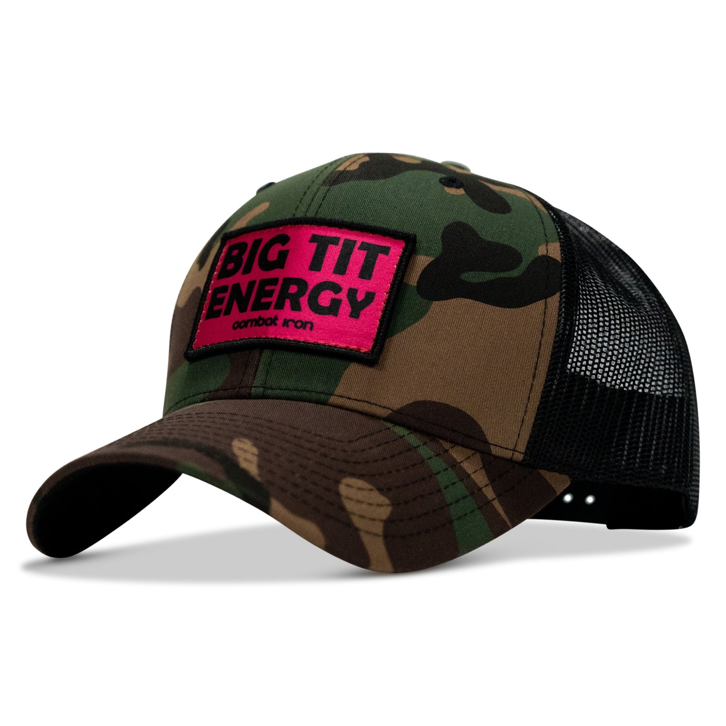 Big Tit Energy Pink Patch Snapback Hat