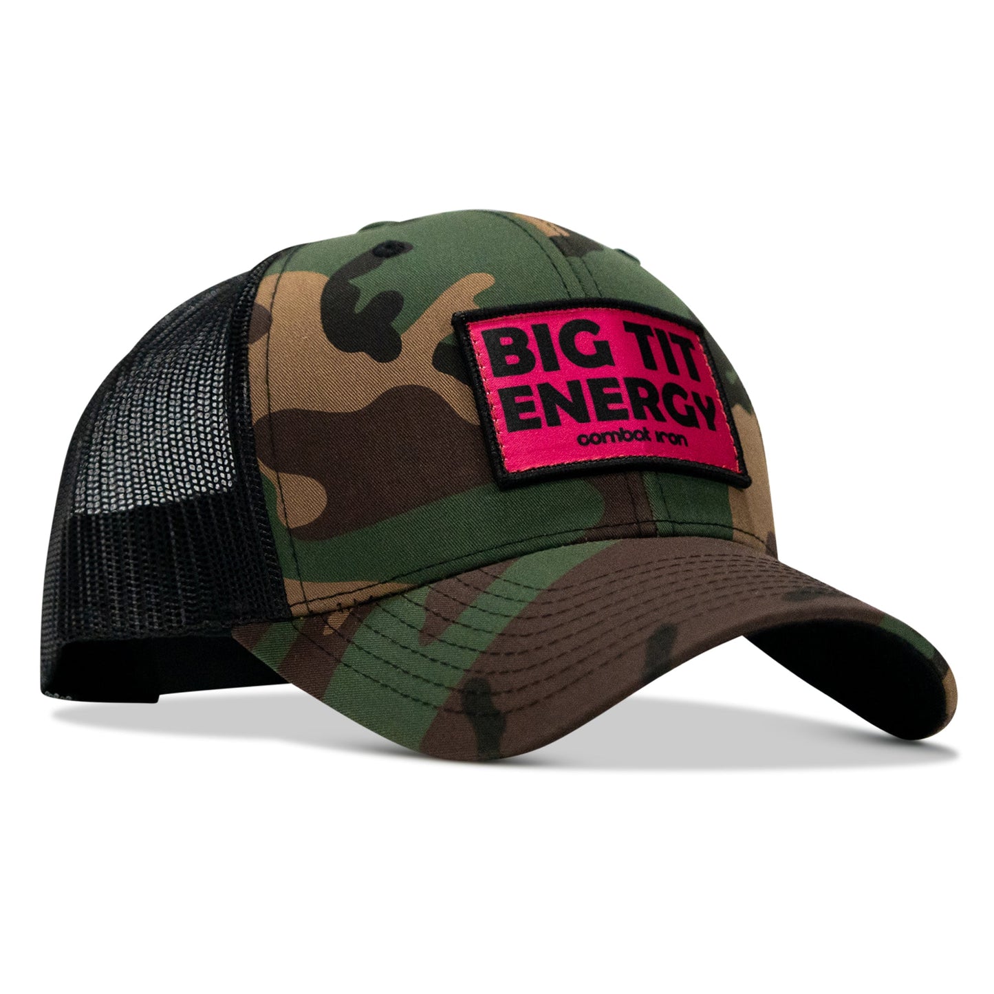 Big Tit Energy Pink Patch Snapback Hat