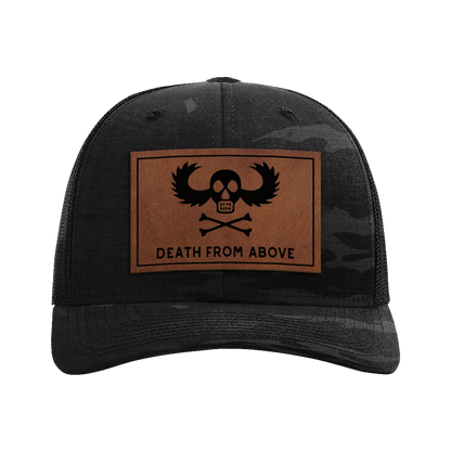 Death From Above Leather Patch Tactical Snapback