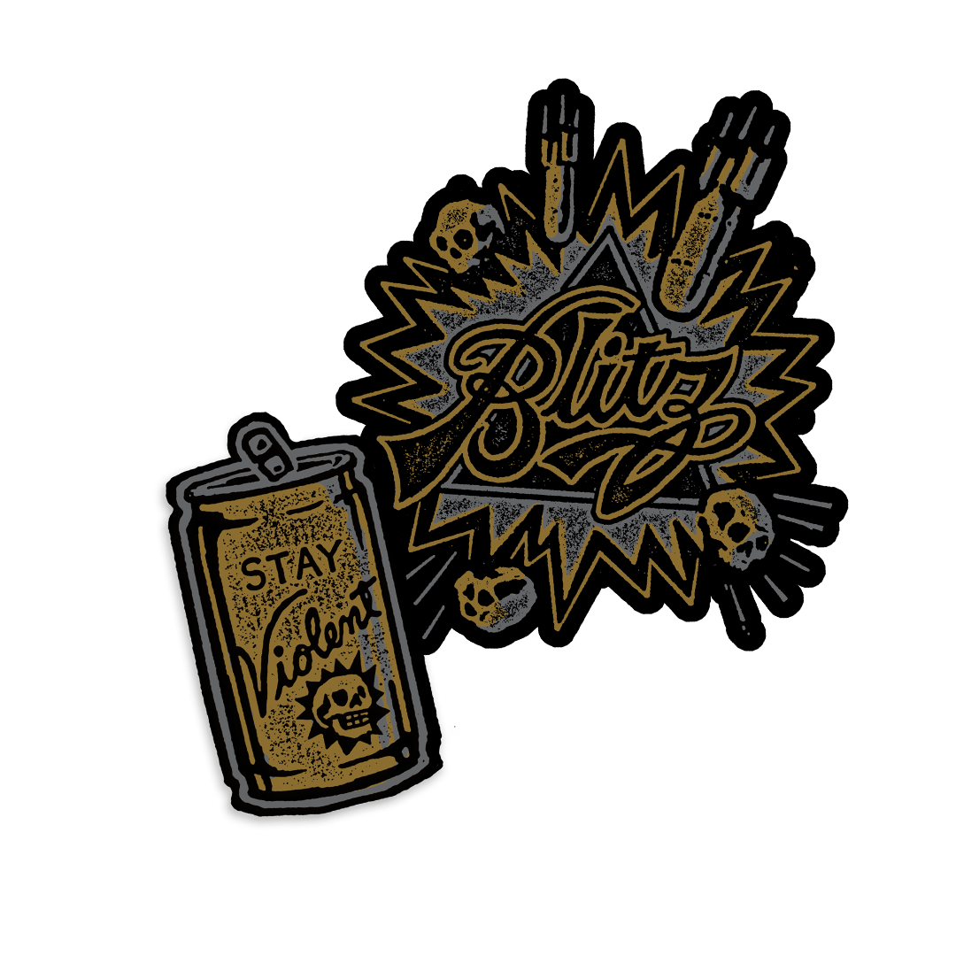 Blitz and Schlitz Sticker 2 Pack