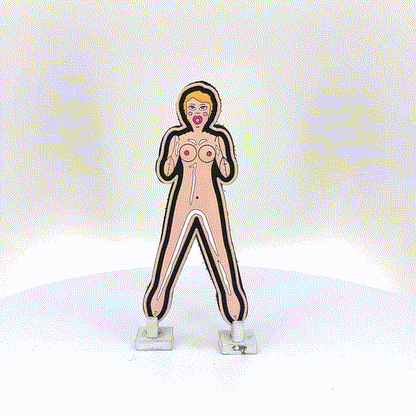 Inflate the Fun: Betty the Blow Up Doll PVC Patch - A Shameless Twist for Your Gear