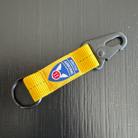 2-Below-Bite Static Line Lanyard Keychain (11th Airborne Versions)