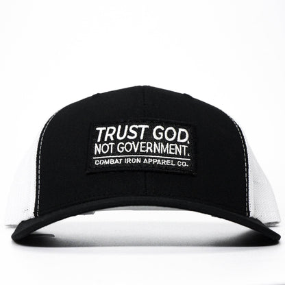 Trust God. Not Government. Mid-Profile Mesh Snapback
