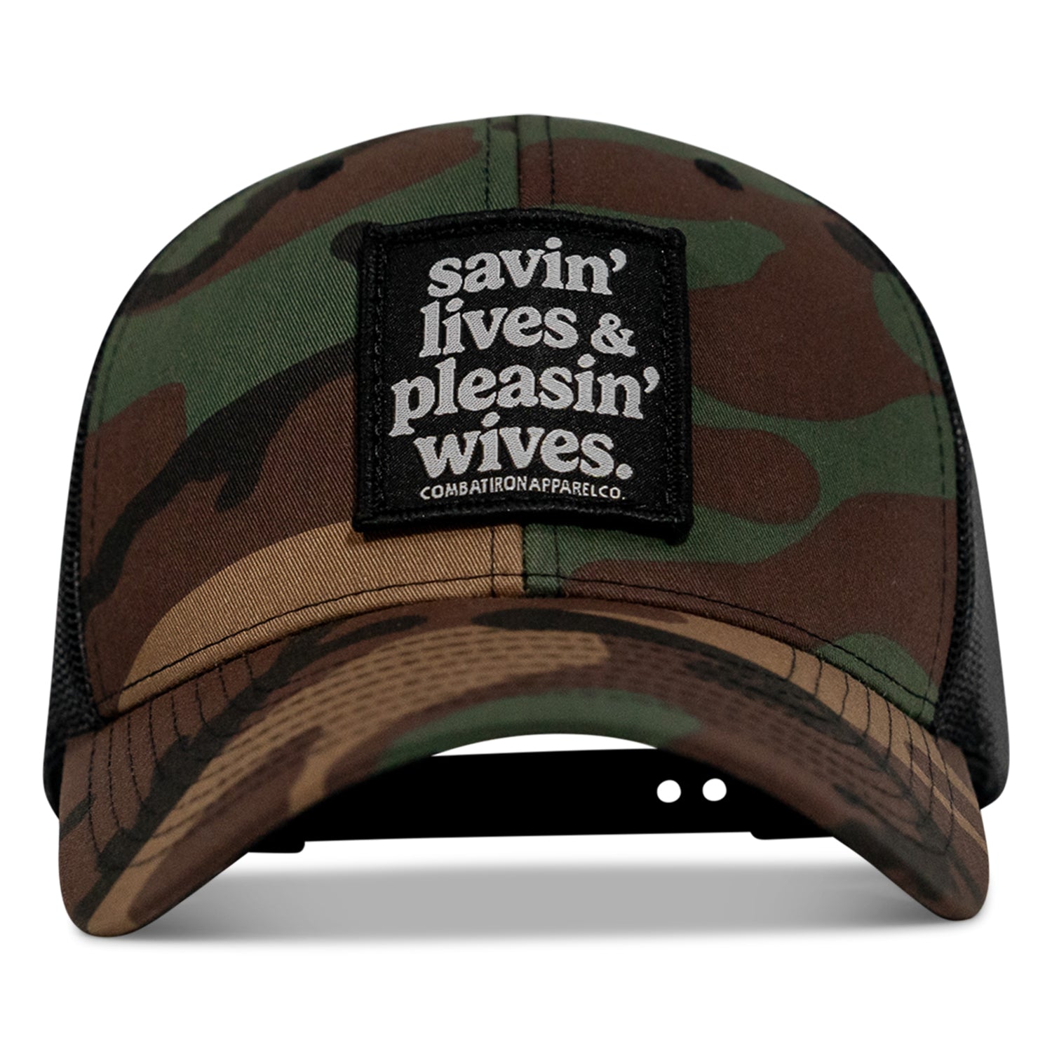 SAVIN' LIVES & PLEASIN' WIVES Patch SnapBack Hat