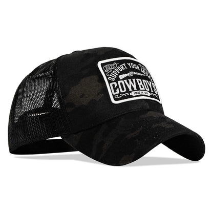 Support Your Local Cowboys Patch Snapback Hat