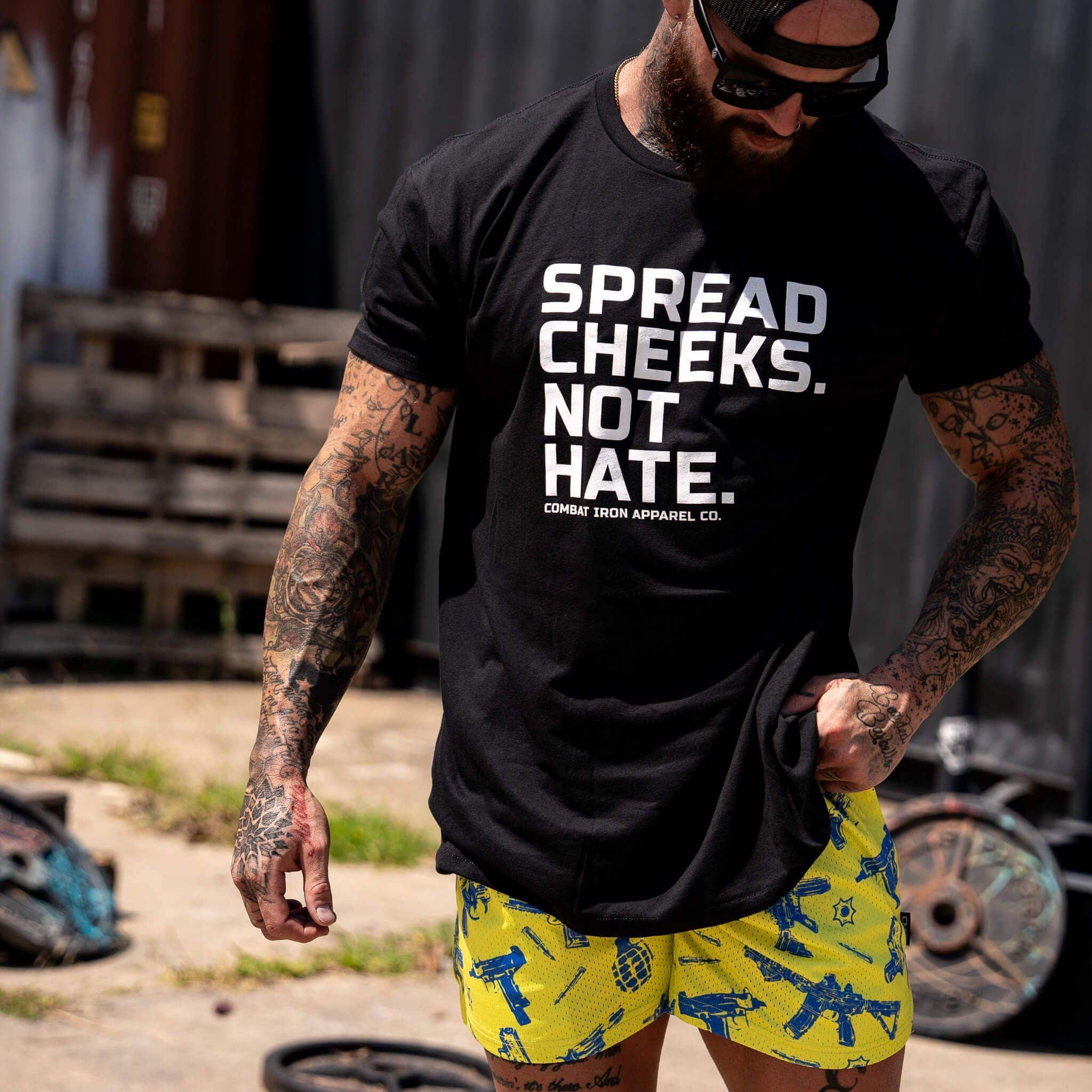 Spread Cheeks. Not Hate. Men's T-Shirt