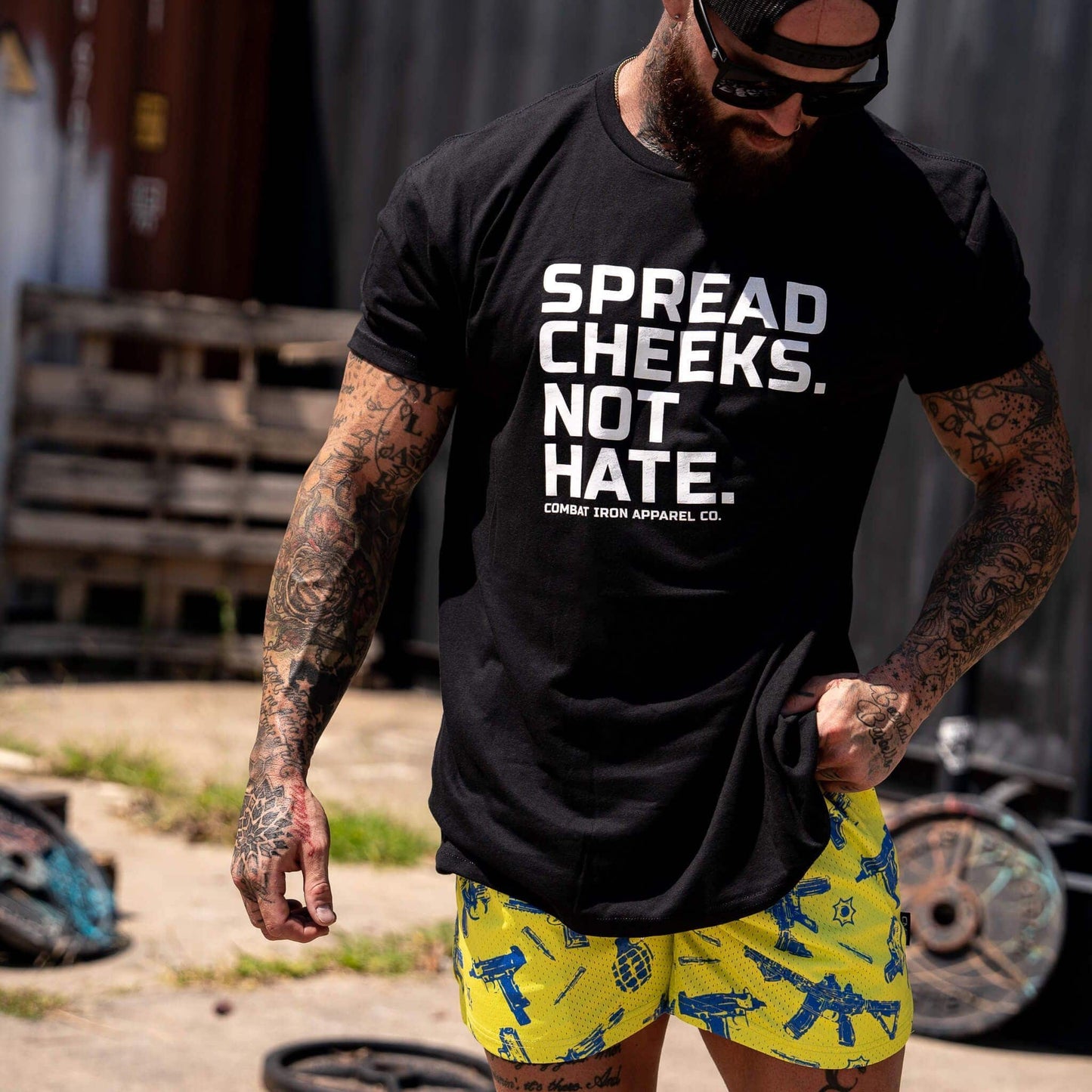 Spread Cheeks. Not Hate. Men's T-Shirt