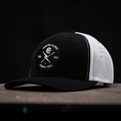 Addicted To Iron Patch Snapback Hat