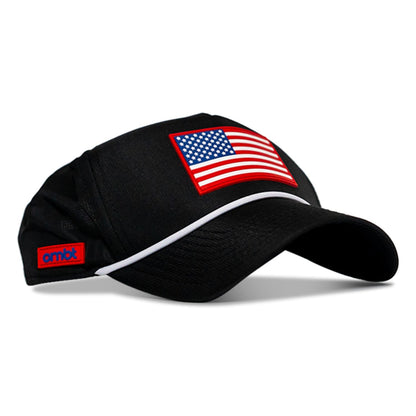 American Flag Patch Weekender Performance Snapback Hat
