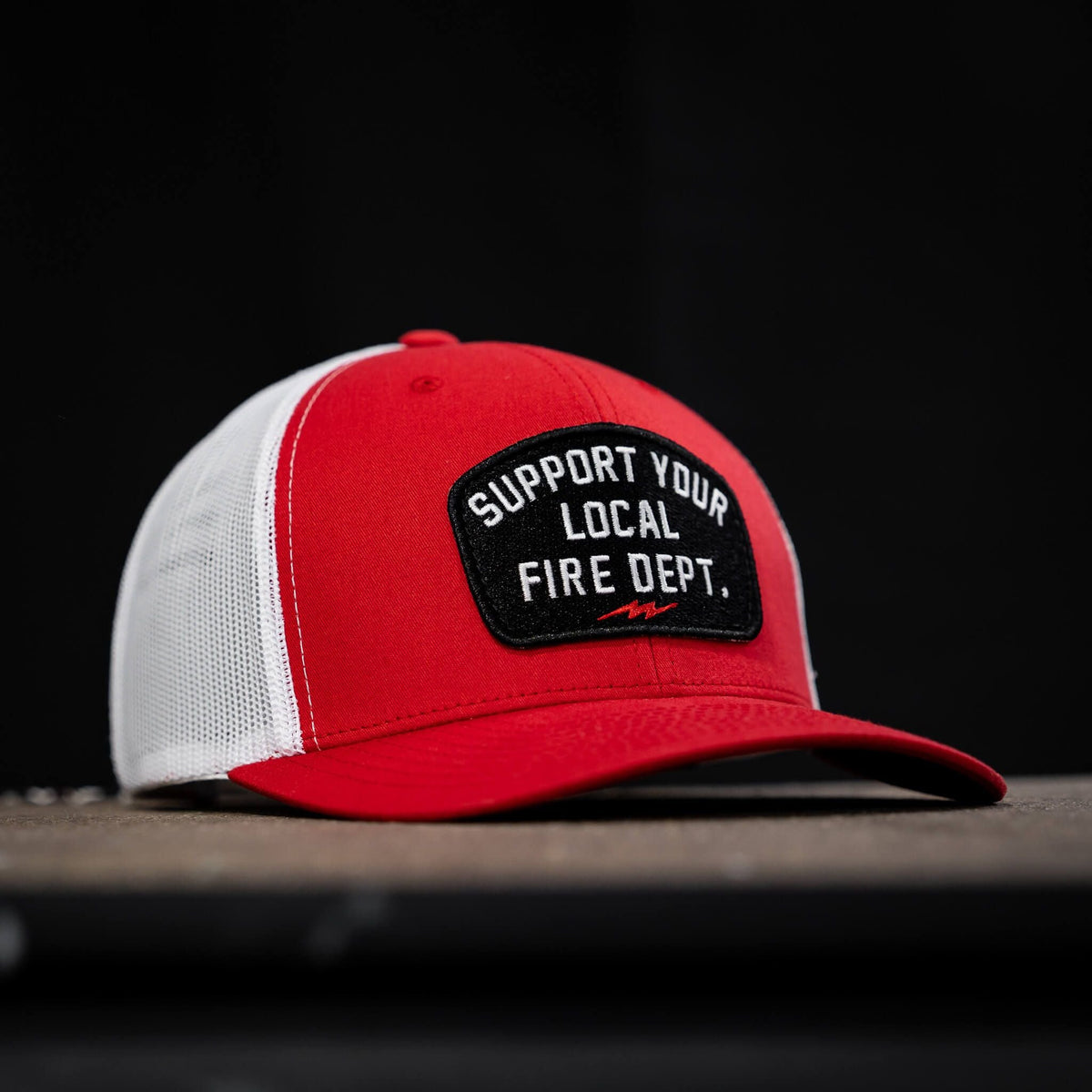 Support Your Local Fire Dept. Patch Snapback Hat