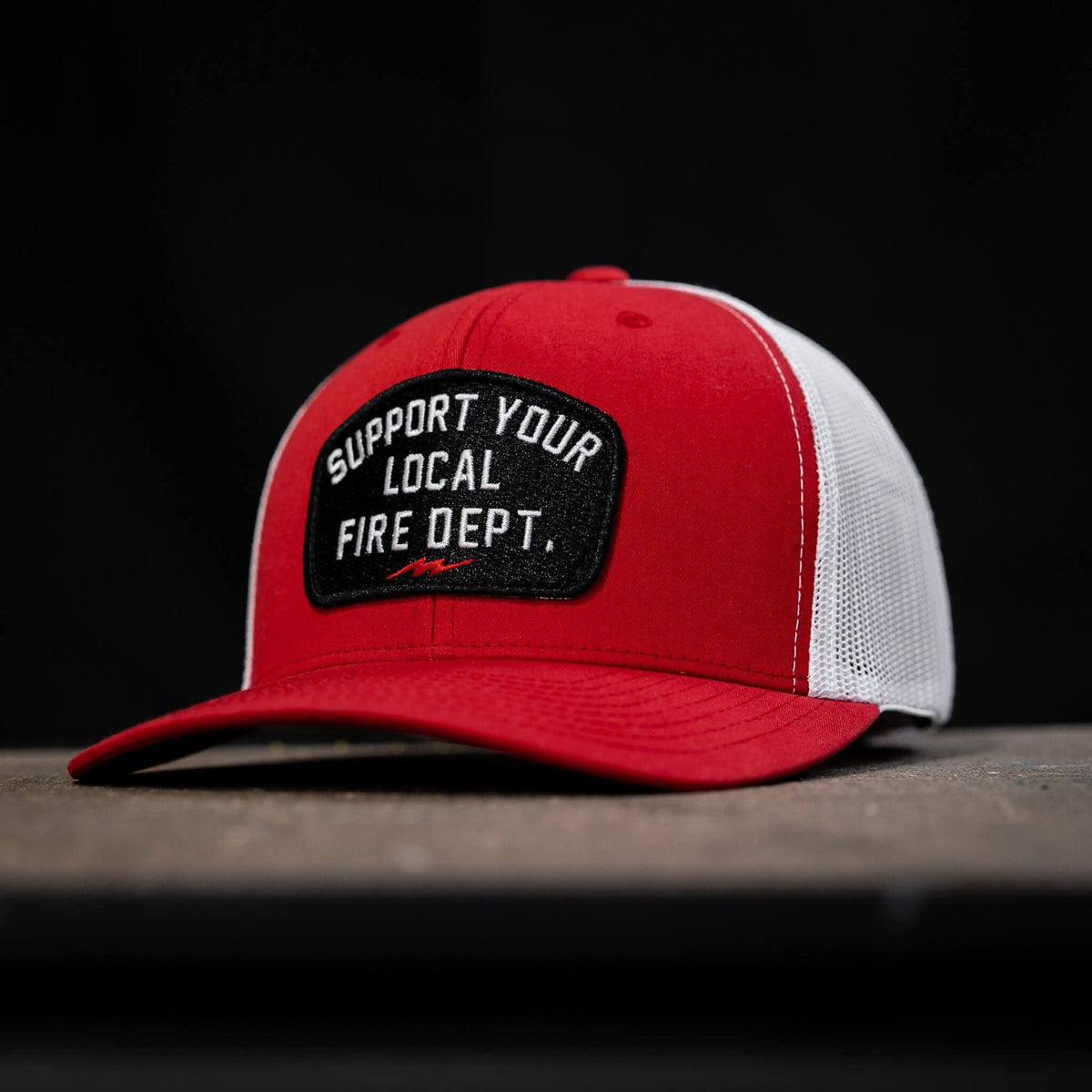 Support Your Local Fire Dept. Patch Snapback Hat