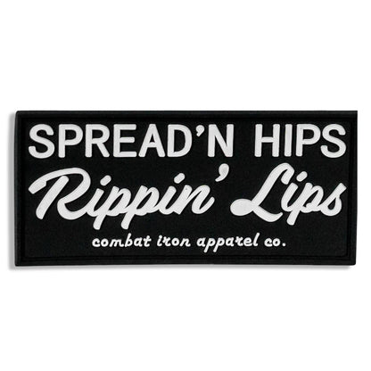 Spread'n Hips, Rippin' Lips PVC Patch