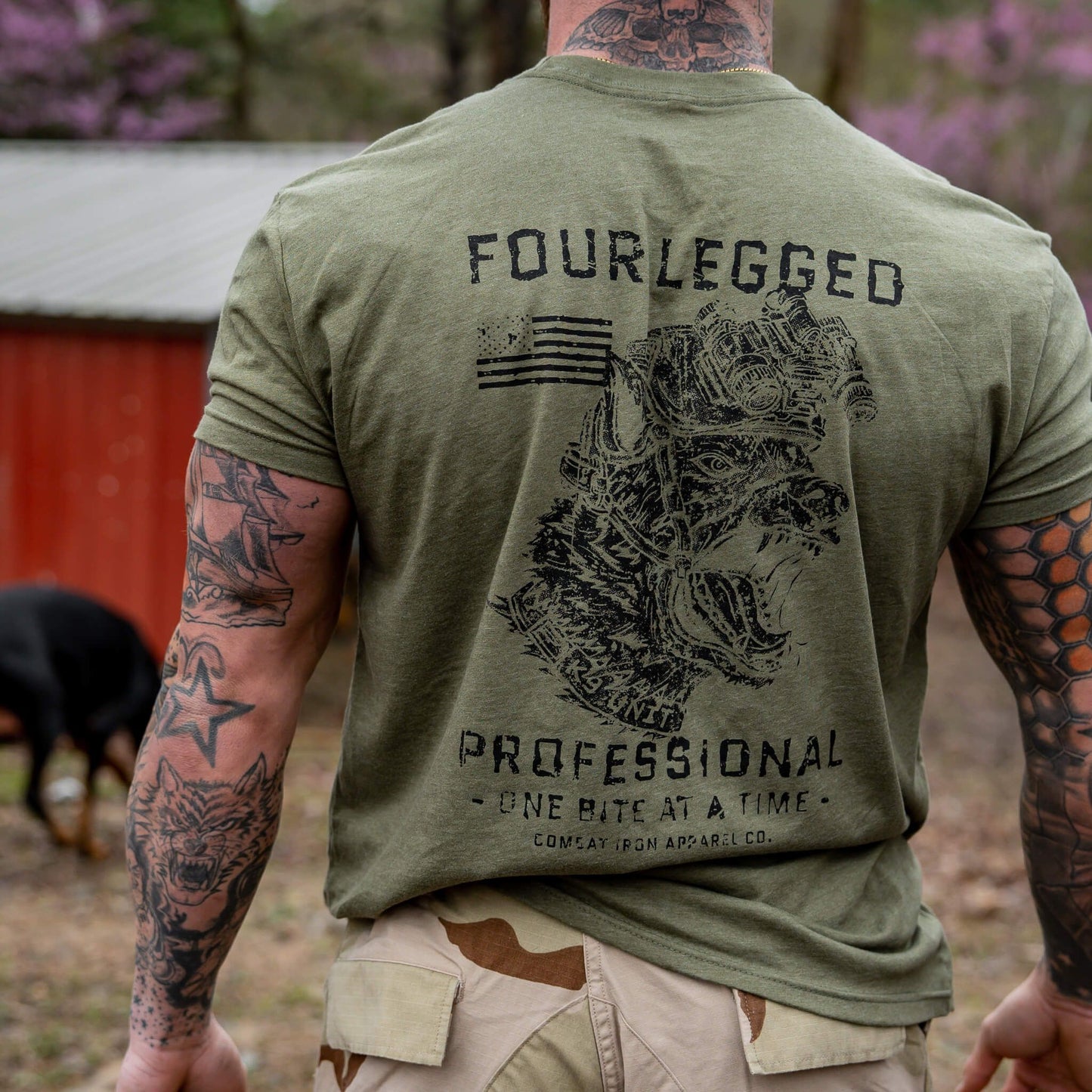 Four Legged Professional K9 Dog Training Men's T-Shirt