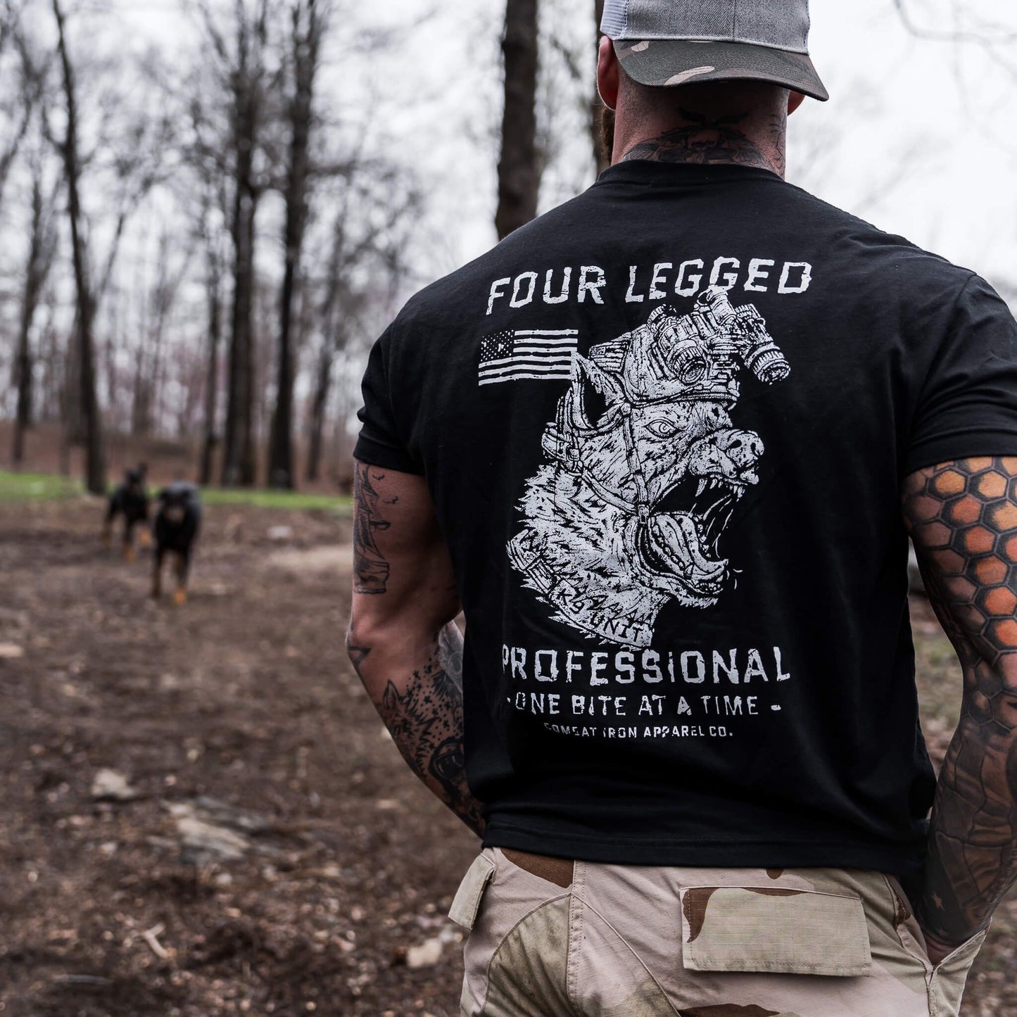 Four Legged Professional K9 Dog Training Men's T-Shirt