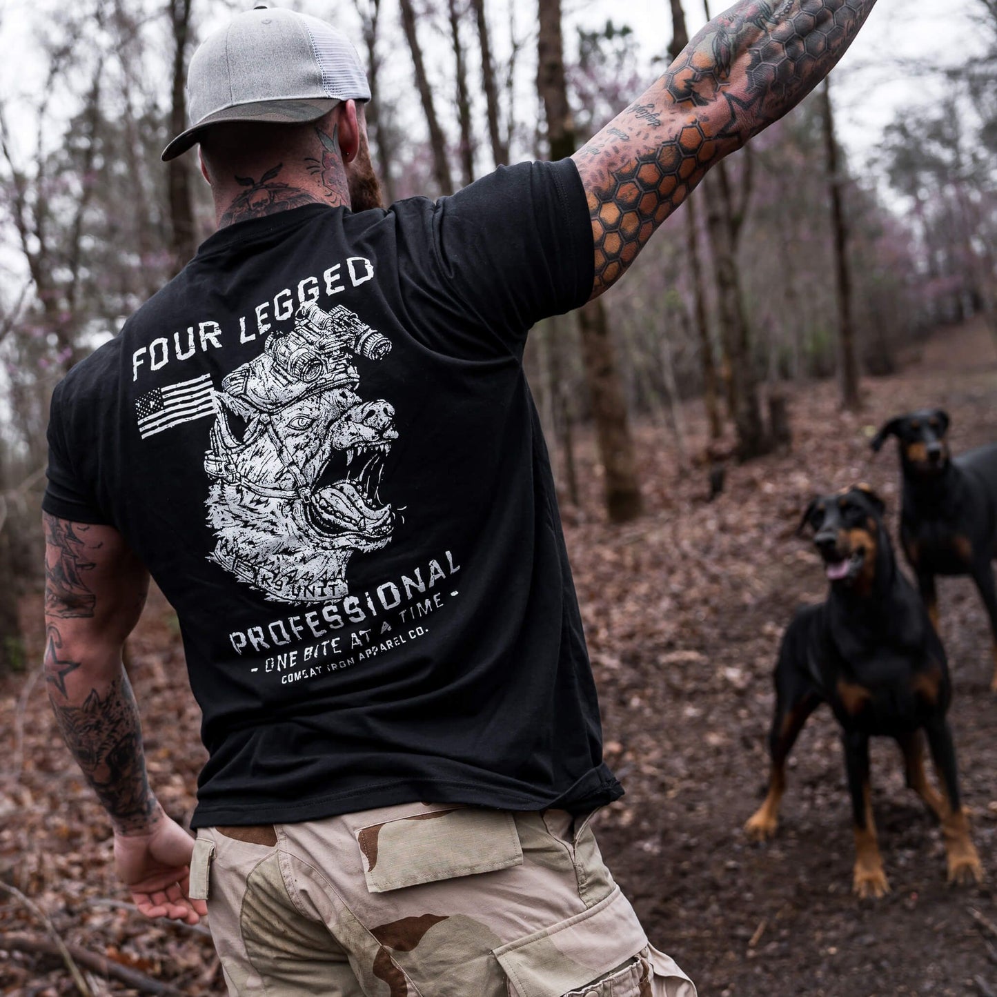 Four Legged Professional K9 Dog Training Men's T-Shirt