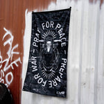 Load image into Gallery viewer, Pray For Peace. Prepare For War. Tiger Stripe 3&#39; X 5&#39; Wall Flag
