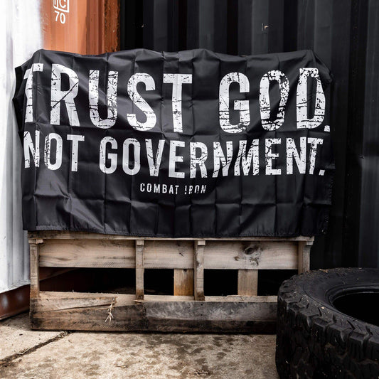 Trust God. Not Government. Distressed 3' X 5' Wall Flag