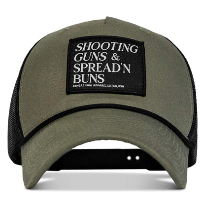 Shooting Guns & Spread'n Buns Patch Rope Snapback Hat