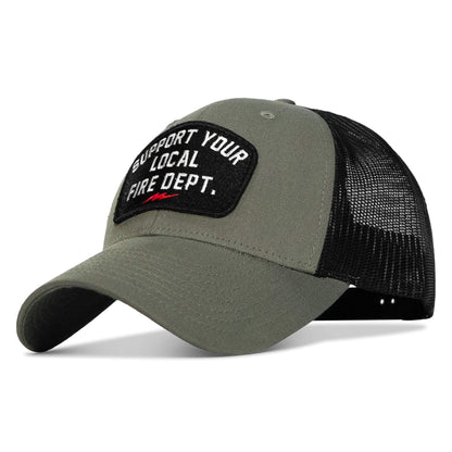 Support Your Local Fire Dept. Patch Snapback Hat