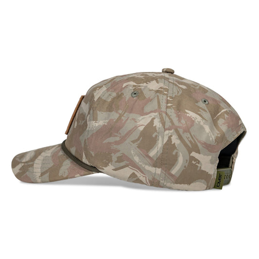 US Flag Leather Patch Crushable Snapback Hat
