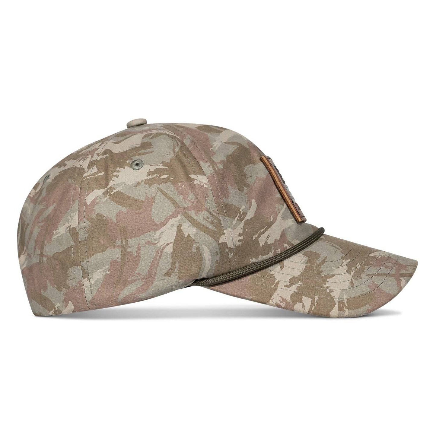 US Flag Leather Patch Crushable Snapback Hat