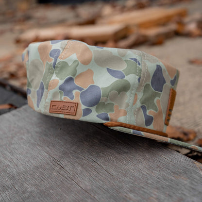American Flag Leather Patch Crushable Rope Snapback Hat