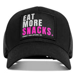 Load image into Gallery viewer, Eat More Snacks Patch Snapback Hat
