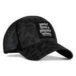 Load image into Gallery viewer, SAVIN&#39; LIVES &amp; PLEASIN&#39; WIVES Patch SnapBack Hat

