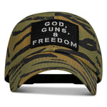 Load image into Gallery viewer, Ripstop God, Guns and Freedom Lifestyle Patch Low Profile Hat
