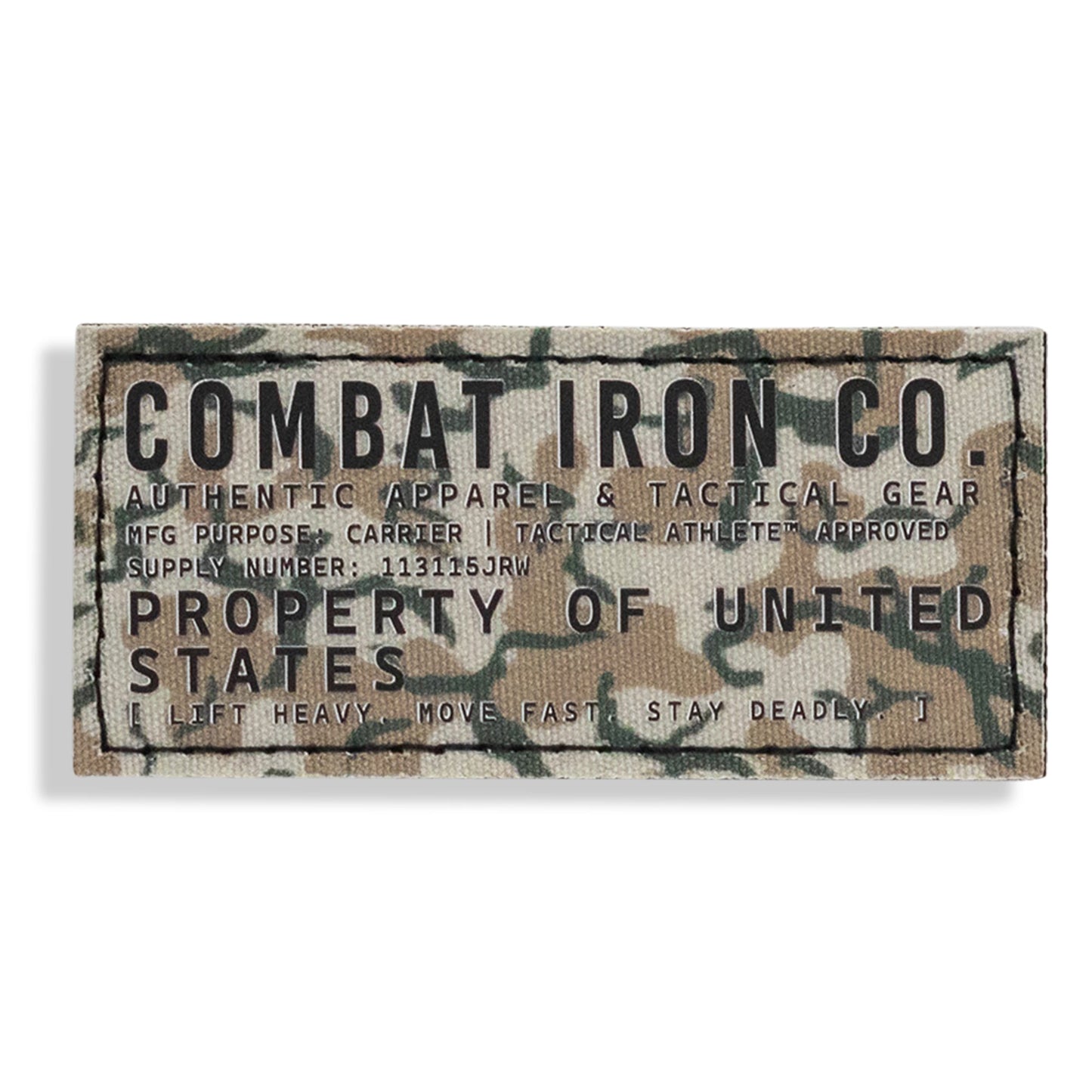 Combat Iron Co. Authentic Brand Velcro Patch