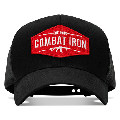 Original AR Red Patch Mid-Profile Mesh Snapback Hat