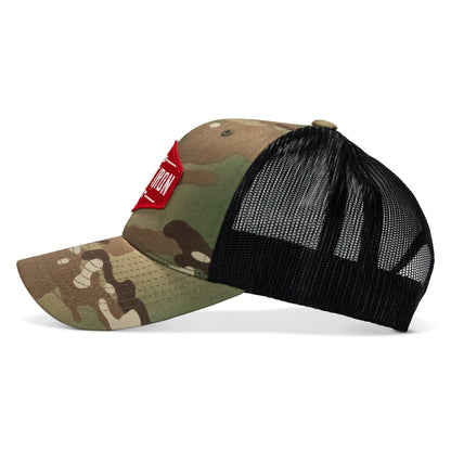 Original AR Red Patch Mid-Profile Mesh Snapback Hat