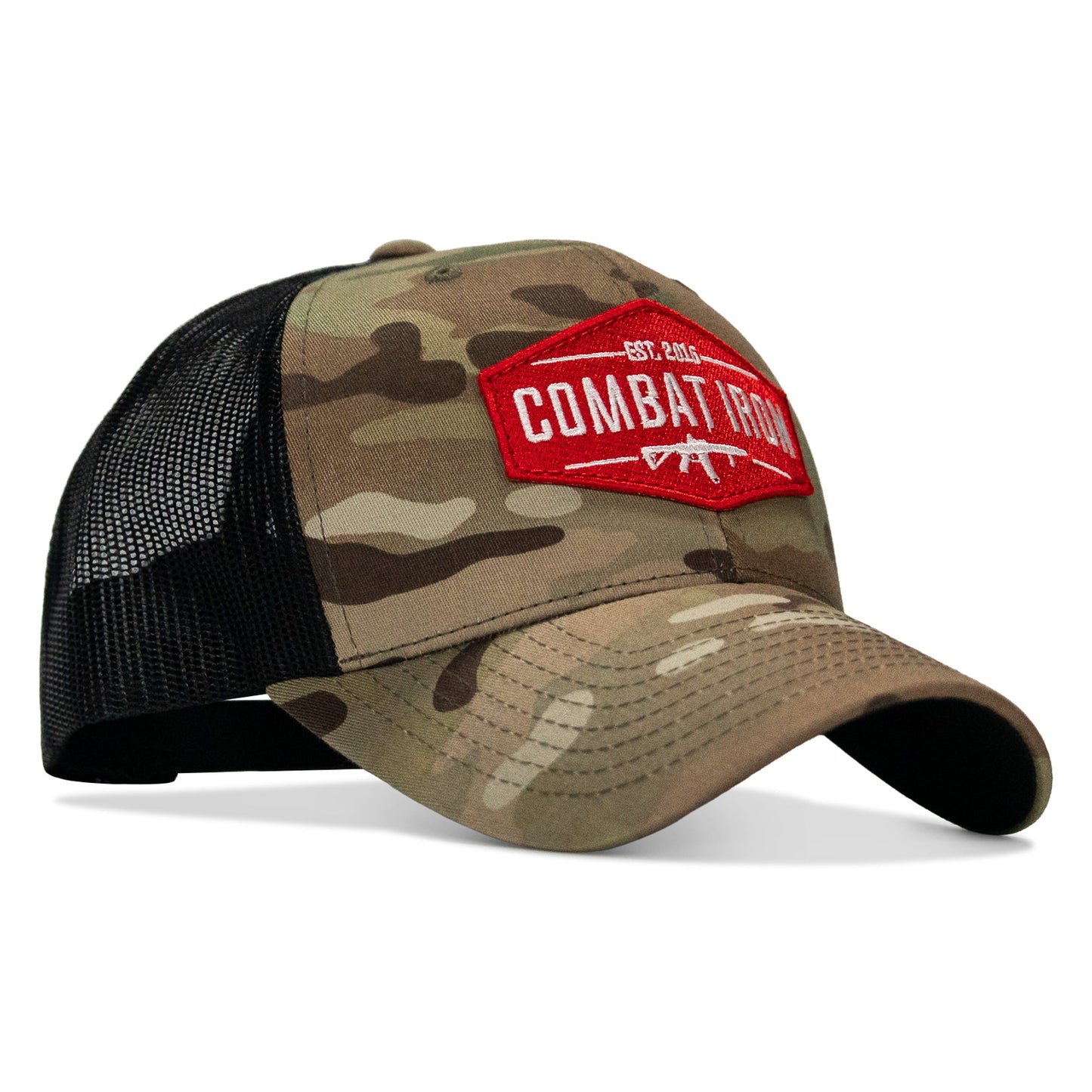 Original AR Red Patch Mid-Profile Mesh Snapback Hat