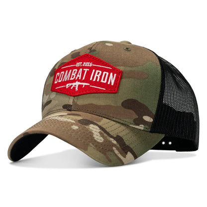 Original AR Red Patch Mid-Profile Mesh Snapback Hat