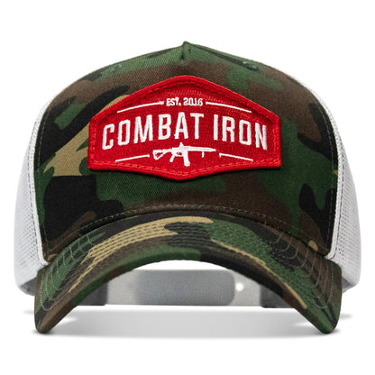 Original AR Red Patch Mid-Profile Mesh Snapback Hat