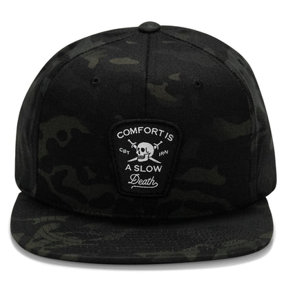 Comfort Is A Slow Death Patch Flatbill Snapback Hat