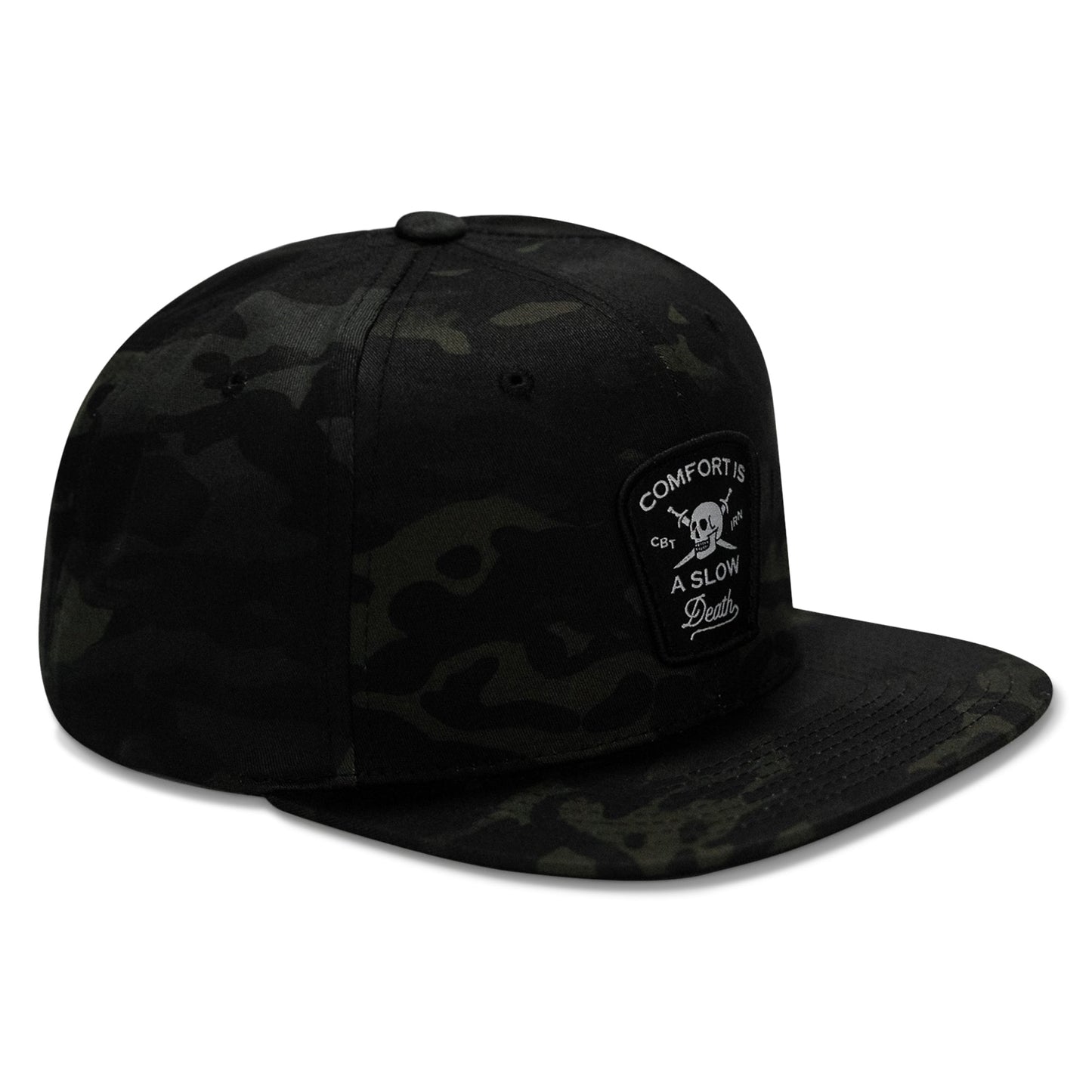 Comfort Is A Slow Death Patch Flatbill Snapback Hat